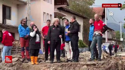 AFAD, Bosna Hersek'te selden etkilenen bölgeye yardım ulaştırıyor