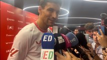 Jesús Navas, feliz tras el derbi