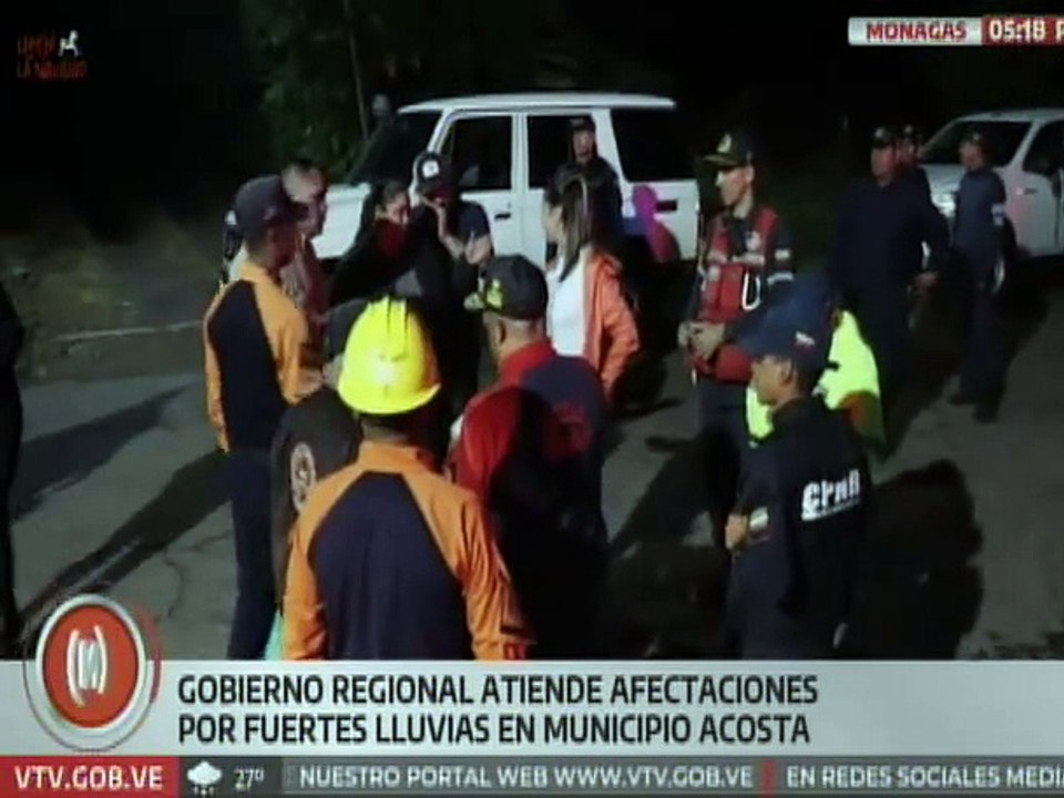 Monagas | Gobierno regional atiende sectores afectados tras las fuertes precipitaciones