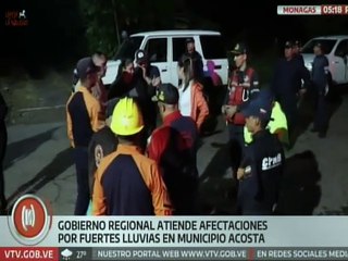 Monagas | Gobierno regional atiende sectores afectados tras las fuertes precipitaciones