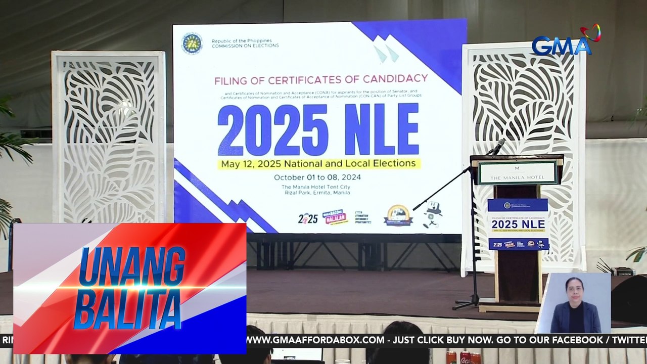 COMELEC – 78 senatorial aspirants, naghain na ng COC; 87 party-list naman ang nag-file ng CONA | Unang Balita