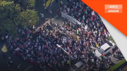 Protes di seluruh dunia sokong perjuangan Palestin