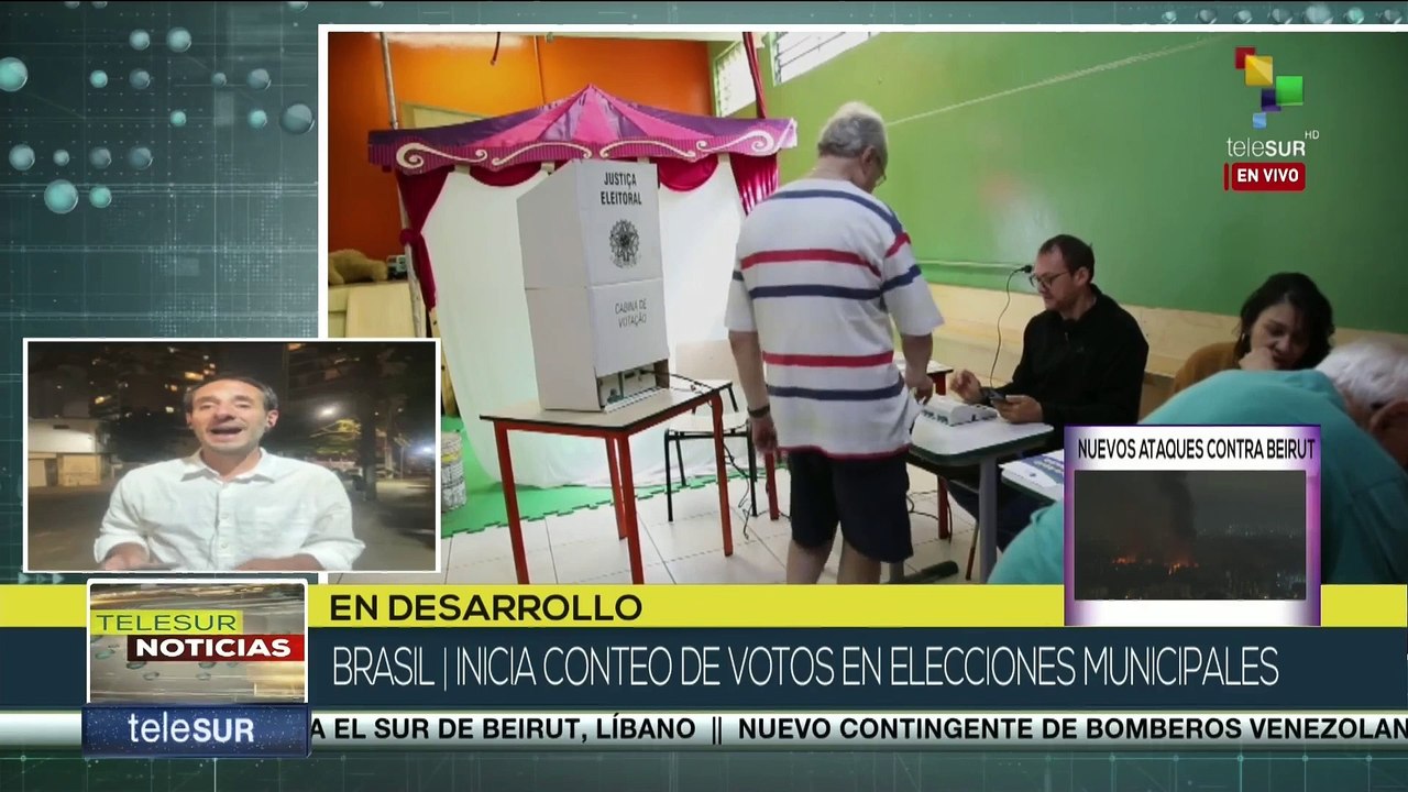 Avanza conteo de votos en elecciones municipales en Brasil