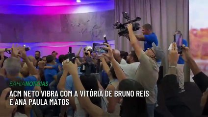 ACM Neto vibra com a vitória de Bruno Reis e Ana Paula Matos