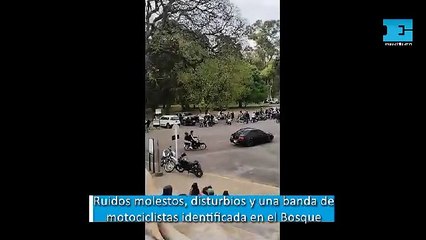 Ruidos molestos, disturbios y una banda de motociclistas identificada en el Bosque