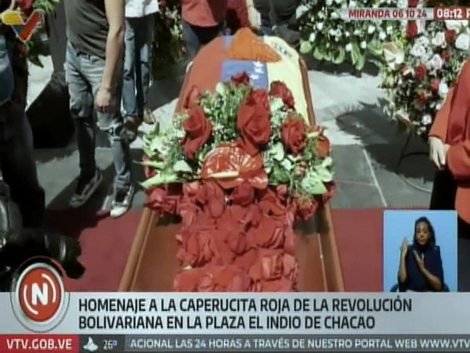 Miranda | Venezolanos rinden homenaje a la "Caperucita Roja" de la Revolución Bolivariana