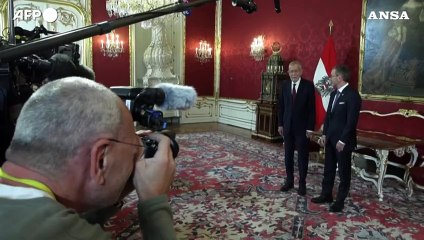 Austria, il presidente Van der Bellen incontra il leader di estrema destra Kickl