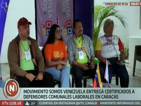 Caracas | Más de 70 trabajadores recibieron certificados como defensores laborales