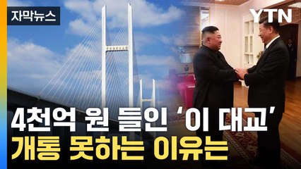 [자막뉴스] "현판마저 철거" 개통 못한 中 '이 대교'...무슨 일? / YTN