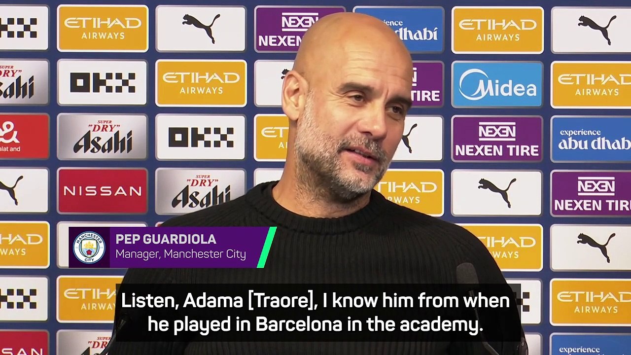 Adama Traore an 'incredible threat' - Guardiola