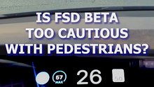 Is FSD too cautious with pedestrians?