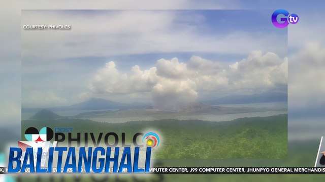 PHIVOLCS - Bulkang taal, nagkaroon ng phreatic eruption na nagtagal nang 1 minuto | Balitanghali