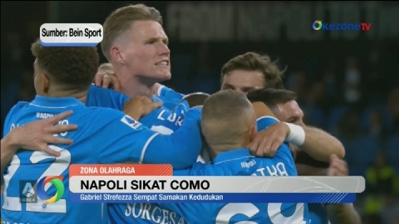 Sikat Como, Napoli Makin Mantap di Puncak Klasemen Liga Italia 2024/2025