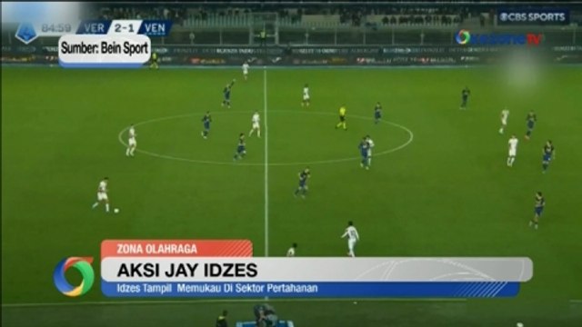 Aksi Jay Idzes saat Venezia Bertandang ke Markas Hellas Verona