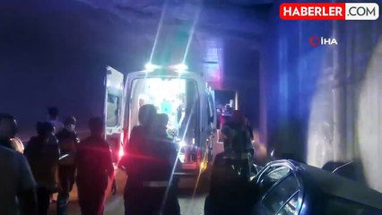 Tünelde can pazarı: Aynı aileden 4 kişi araç içinde sıkıştı