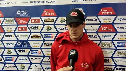Simeon Schwinger (KAC) nach der Niederlage in Bruneck