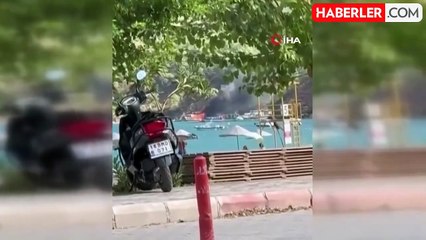 Adrasan'da Tur Teknesi Yangında Küle Döndü