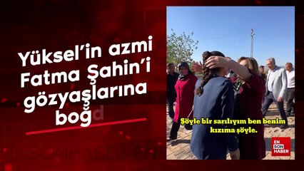 İki kolunu kaybeden Yüksel'in azmi, Fatma Şahin'i gözyaşlarına boğdu