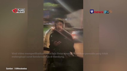Pemuda Bandung Ejek Polisi Saat Di Tegur Kebut-kebutan