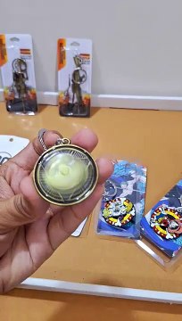 Epic Spin Anime and Superhero Metal Keychains in Action