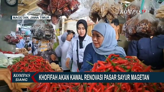 Khofifah Serap Aspirasi Pedagang di Pasar Sayur Magetan, Janji Renovasi Jika Terpilih Lagi