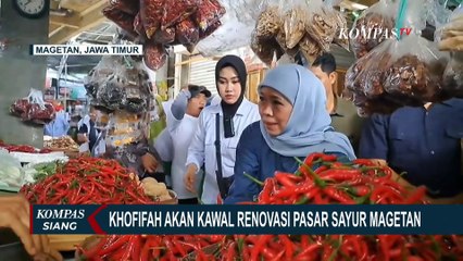 Khofifah Serap Aspirasi Pedagang di Pasar Sayur Magetan, Janji Renovasi Jika Terpilih Lagi