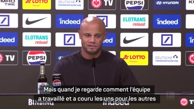 Bayern Munich - Kompany : “Une performance très positive face à une très bonne équipe de Francfort”
