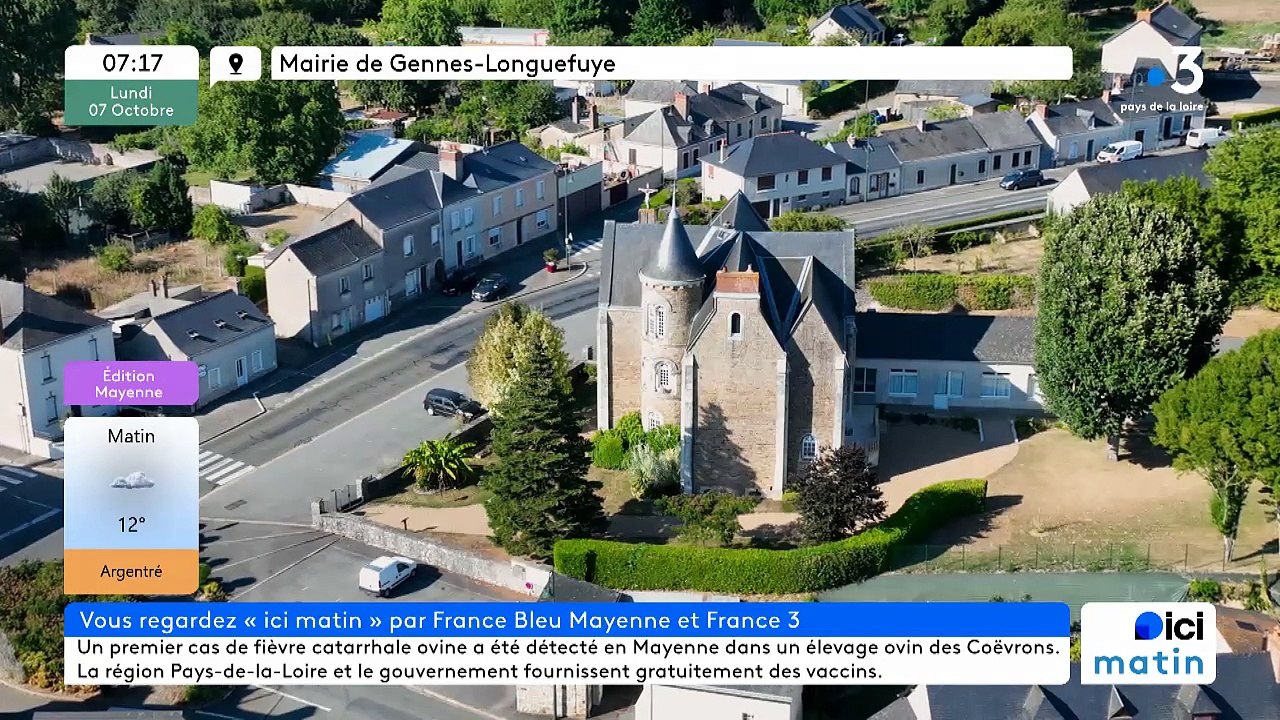 07/10/2024 - ICI Matin France Bleu Mayenne en vidéo