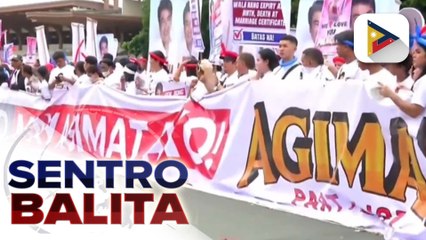 Supporters ng ilang naghain ng COC at CONA, hindi nagpatinag sa masamang panahon; ilang naghain ng kandidatura, may kaniya-kaniyang paandar