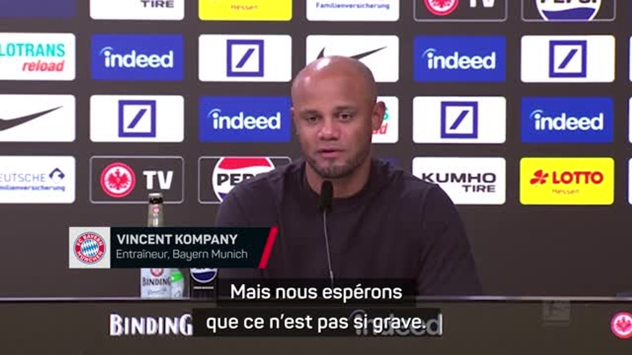 Bayern Munich - Kompany espère des blessures pas si graves pour Kane et Upamecano