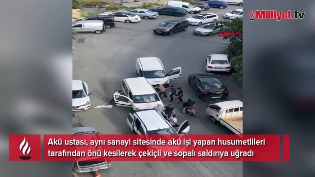 İstanbul'da çekiçli dehşet! Aracın önünü kesip saldırdılar