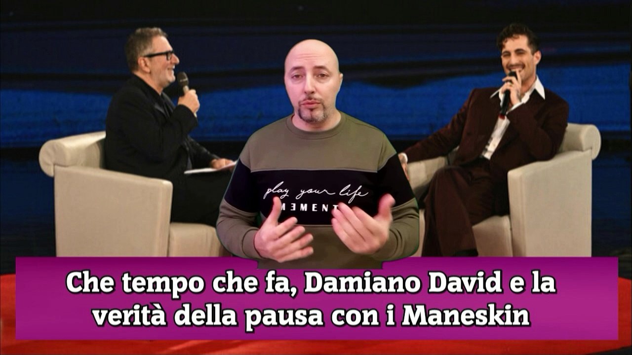 Che tempo che fa, Damiano David e la verità della pausa con i Maneskin