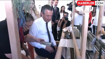CHP Genel Başkanı Özgür Özel, Hatay'da Kadın Dokumacıları Ziyaret Etti