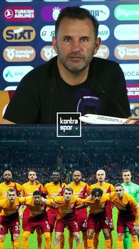 Okan Buruk: Benden önce Galatasaray düşme hattındaydı