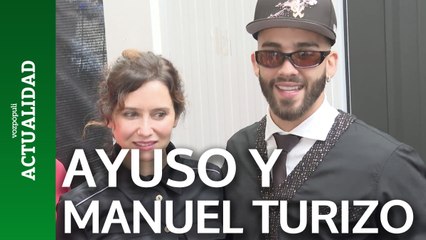Ayuso, una fan más de Manuel Turizo