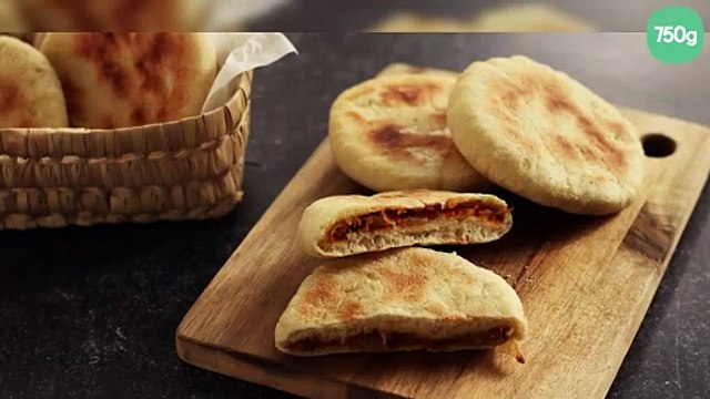 Petits pains farcis végétariens à la poêle