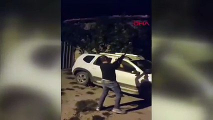 BURSA Otomatik tüfekle havaya ateş açtı; o anlar kamerada