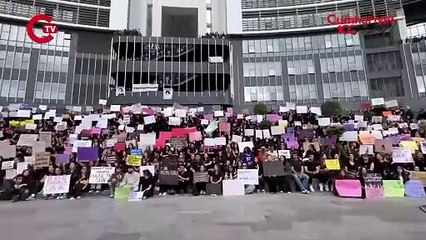 Semih Çelik tarafından katledilen Ayşenur Halil'in üniversitesinde protesto: 'Sustukça sıra sana gelecek!'
