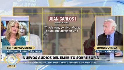 Inda cierra el pico a Palomera por dudar del 'scoop' sobre los audios del Rey Juan Carlos I: "No seas envidiosa"