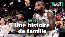 LeBronJames a joué avec son fils Bronny, le premier duo père-fils de l’histoire de la NBA