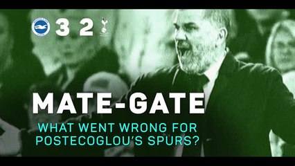 Mate-gate: Postecoglou's 'most disappointing' loss as Spurs boss