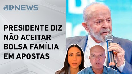 Lula afirma que regulação das bets deve sair na próxima semana;  Amanda e Motta comentam