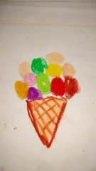 Easy Ice-cream drawing for kids
