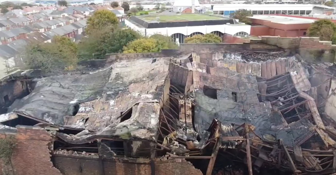 Watch aerial footage of the aftermath of the Hartlepool Odeon cinema ...