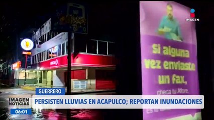 Lluvias en Acapulco vuelven a provocar inundaciones
