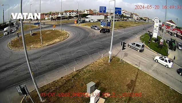 Afyonkarahisar'da trafik kazaları böyle görüntülendi