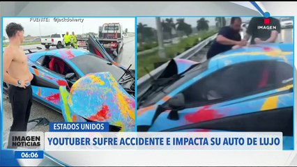 Youtuber impacta su auto de lujo en calles de Miami