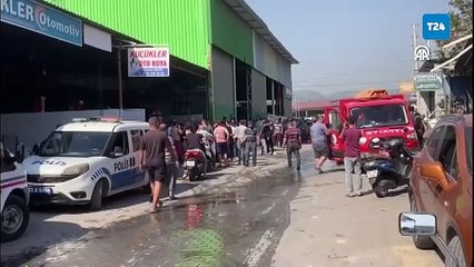 Mersin'de boya fırınında patlama: 3 kişi ağır yaralandı