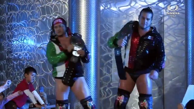 Ángel de Oro & Niebla Roja © vs Templario & Volador Jr. for the CMLL World Tag Team Championship