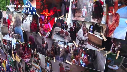 Cumhurbaşkanı Erdoğan'dan "Soykırımın Gölgesinde Geçen Bir Yıl" sergisine ziyaret